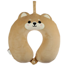 Load image into Gallery viewer, Shiba Inu Dog Plush Memory Foam Travel Pillow