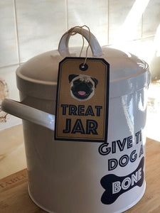 Dog Treat Storage Tin