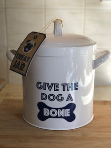 Dog Treat Storage Tin