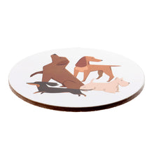 Load image into Gallery viewer, Set of 4 Cork Novelty Coasters - Barks Dog
