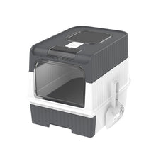 Load image into Gallery viewer, Large Cat Litter Box Anti-Splashing, Self Cleaning Pan Drawer Pet - Grey