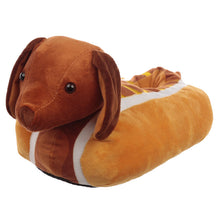 Load image into Gallery viewer, Hot Dog Plush Slippers