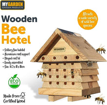 Load image into Gallery viewer, Wooden Bee Hotel