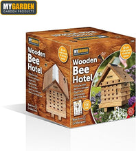 Load image into Gallery viewer, Wooden Bee Hotel