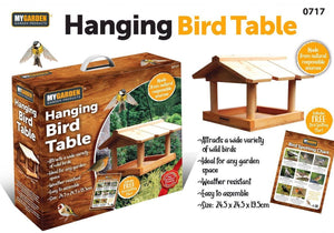 Hanging Wooden Bird Table