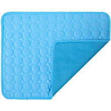 Load image into Gallery viewer, Self Cooling Pet Heat Relief Summer Pad - Blue