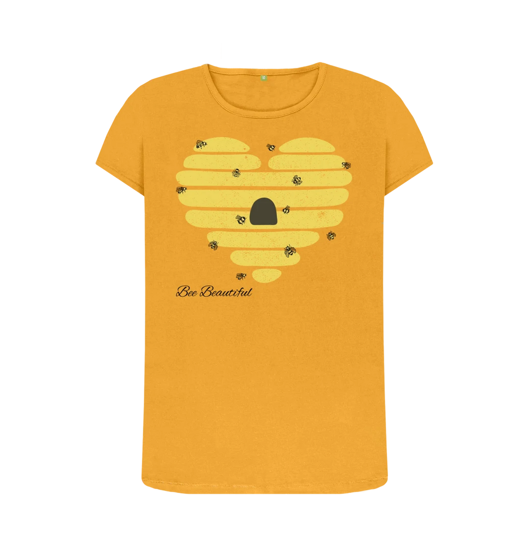 Women's Crew Neck T-Shirt - Bee Beautiful.