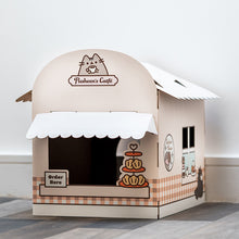 Load image into Gallery viewer, Cardboard Cat Den Playhouse - Pusheen the Cat.