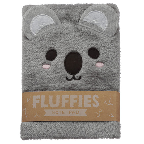 Fluffy Plush Notebook - Koala