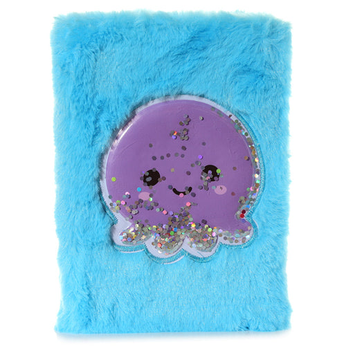 Fluffy Plush Octopus Hardback Notebook