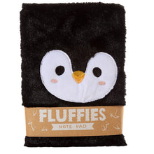 Load image into Gallery viewer, Fluffy Plush Penguin Hardback Notebook