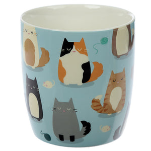 Cat Porcelain Mug - Feline Fine Cat Design