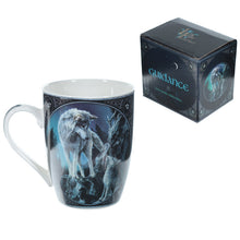 Load image into Gallery viewer, Wolf Pair Design Porcelain Mug -  Lisa Parker