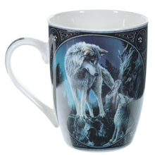 Load image into Gallery viewer, Wolf Pair Design Porcelain Mug -  Lisa Parker