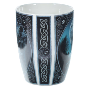 Wolf Pair Design Porcelain Mug -  Lisa Parker