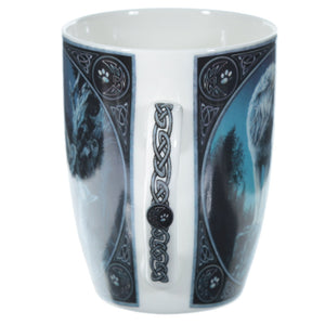 Wolf Pair Design Porcelain Mug -  Lisa Parker