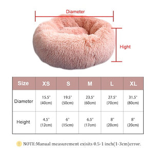 Cat, Dog Bed - Small Round Doghnut Bed