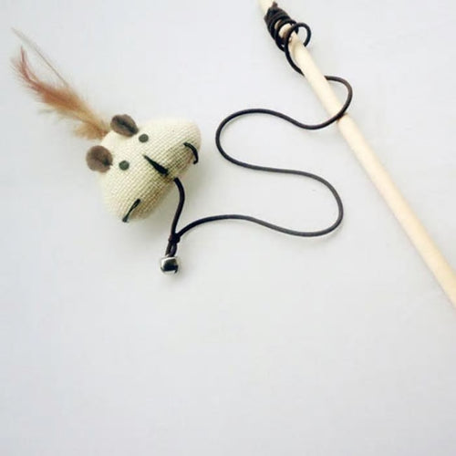 Cat Toy - Mouse and Feather Teaser