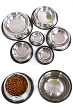 Load image into Gallery viewer, Dog Bowl - Stainless Steel Paw Print Dog Bowl