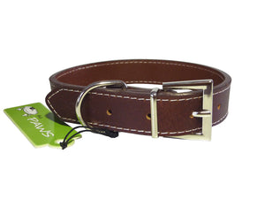 Dog Collar / Lead - Top Grain Leather Collar, with Matching Chain Lead (sold separately)